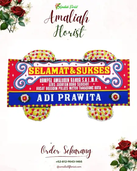 Papan Bunga Ucapan Selamat Ceger